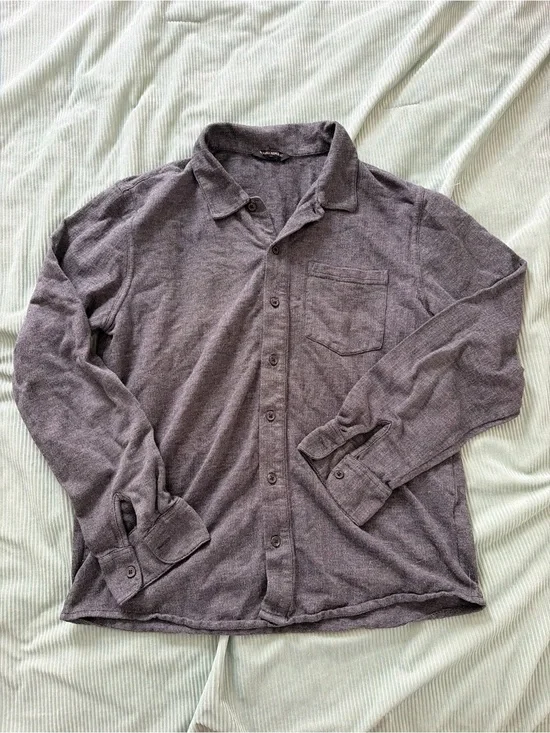 Banana Republic Heathered Gray Knit Top