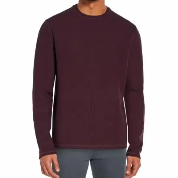 Banana Republic-Men’s Long Sleeve Crew Shirt-Color Brown Size M