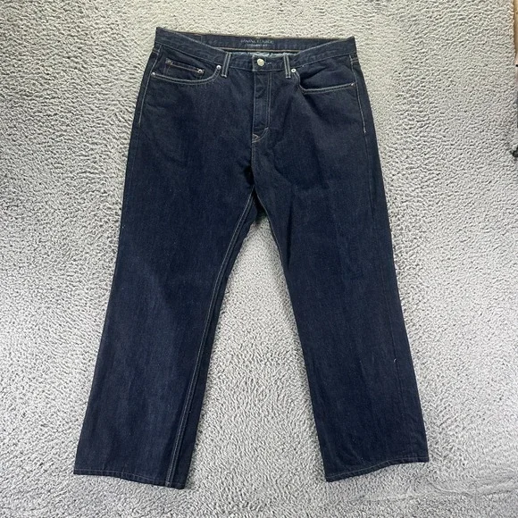 Banana Republic Jeans Mens 36x28 Blue Cotton Denim Straight Workwear Streetwear