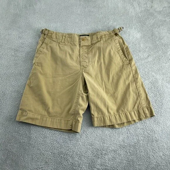 Banana Republic Mens Khaki Shorts Size 35 100% Cotton Casual Wear 5687