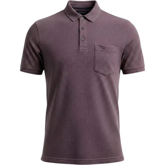 Banana Republic Polo Shirt Mens Large Purple Performance Pique Standard Fit