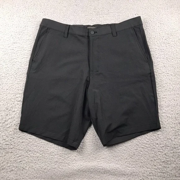 Banana Republic Comfort Flat Front Shorts Mens 38 Black 9