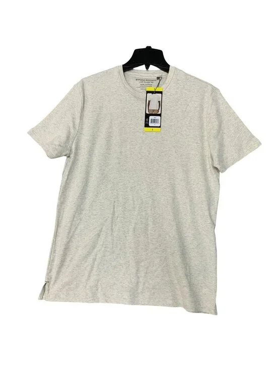 NWT Banana Republic Men's S Luxe Touch  Beige T-Shirt 100% Cotton Short sleeve