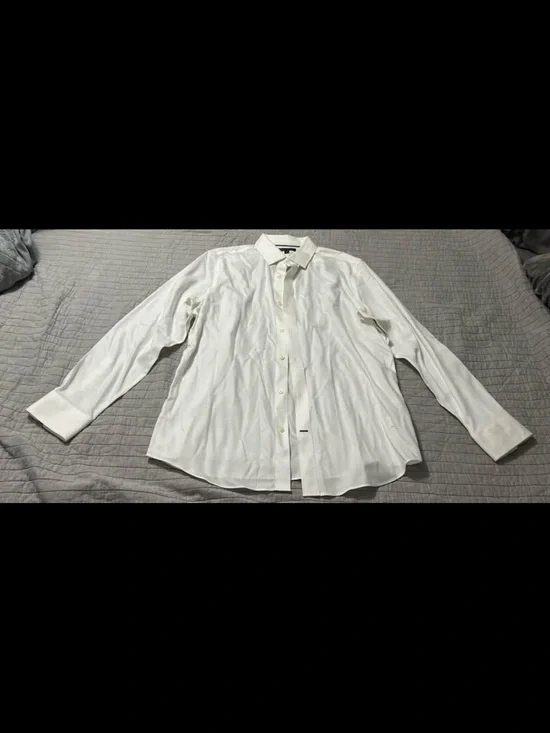 Banana Republic Men's White Dress Shirt