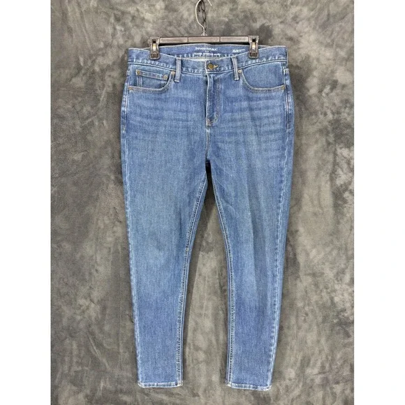 Banana Republic Travel Stretch Jeans Mens 33x30 Skinny Fit Mid Blue‎ 875021-01