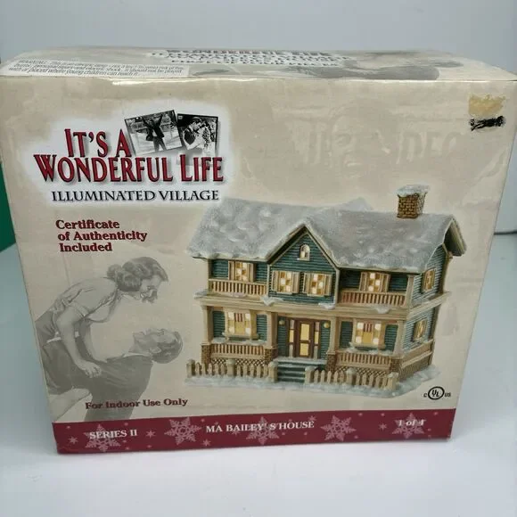 Its a Wonderful Life Ma Bailey's House Series 2 Christmas Village Enesco