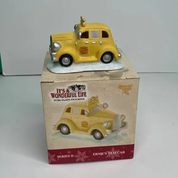 Enesco It's A Wonderful Life Series II ERNIE'S TAXI CAB Vintage 2003 In Box