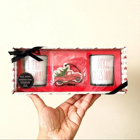 Rae Dunn Scented Candle & Car Air Freshener Set