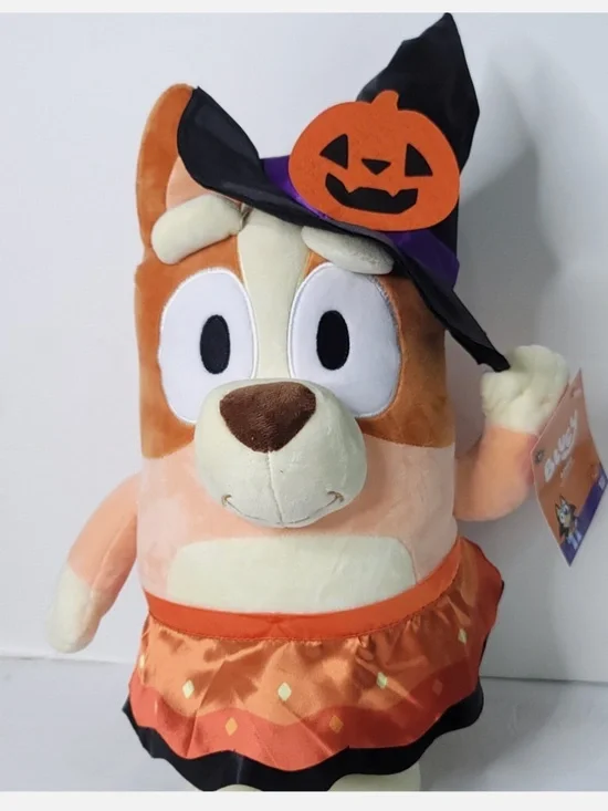 NEW! 19” Bluey Witch Plush Halloween Decoration Stuffed Greeter