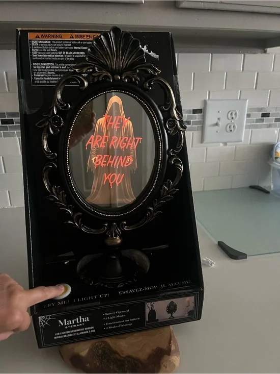 Viral Halloween Martha Stewart LED lighted mirror, BRAND NEW