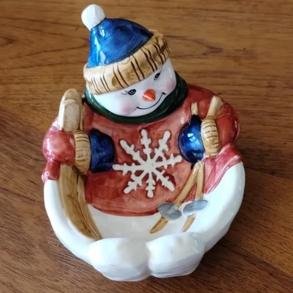 Snowman Dish