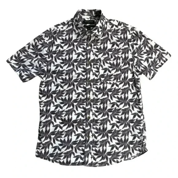 Banana Republic Men’s Button Down Leaf Pattern Slim Fit Shirt (Size M)