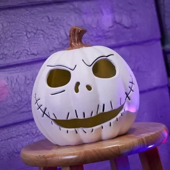 Disney Nightmare Before Christmas Jack Skellington Light Up Blow Mold Pumpkin