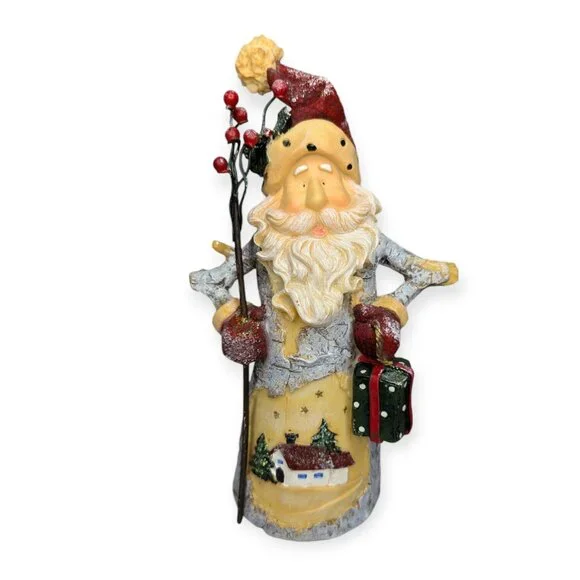 Rustic Resin Santa Claus Figure 8.5