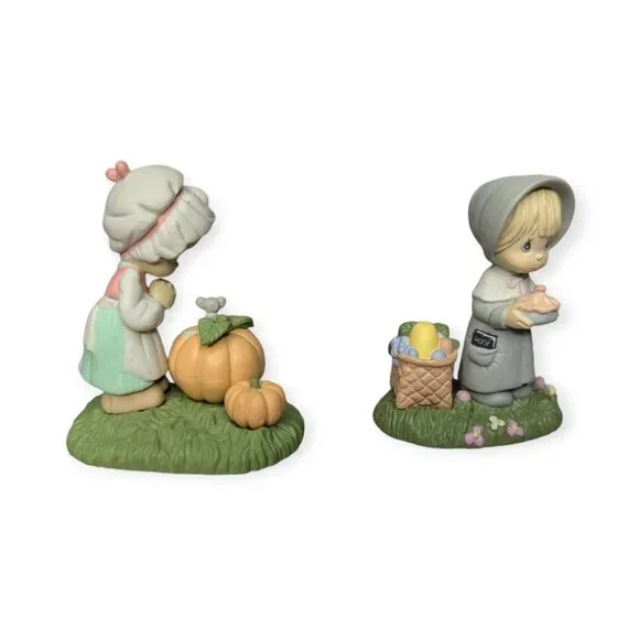 Vintage 1989 Enesco Precious Moments Autumn Figures 2.5