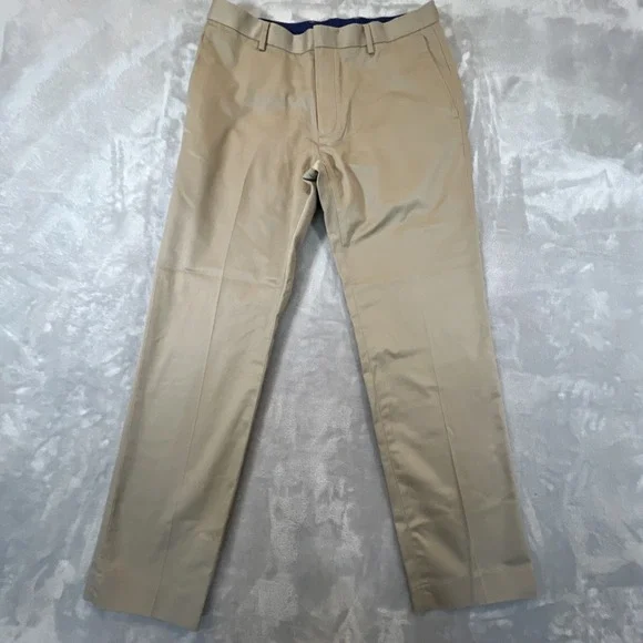 Banana Republic Tailored Slim Chino Pant Men 32x32 Measures‎ 33x30 Khaki No Iron