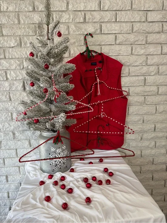 Handmade crocheted covered hangers