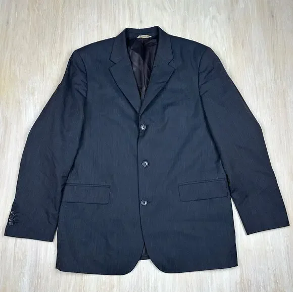 Banana Republic Classic Pinstripe Singe Breasted Notch Lapel Blazer Jacket 44R