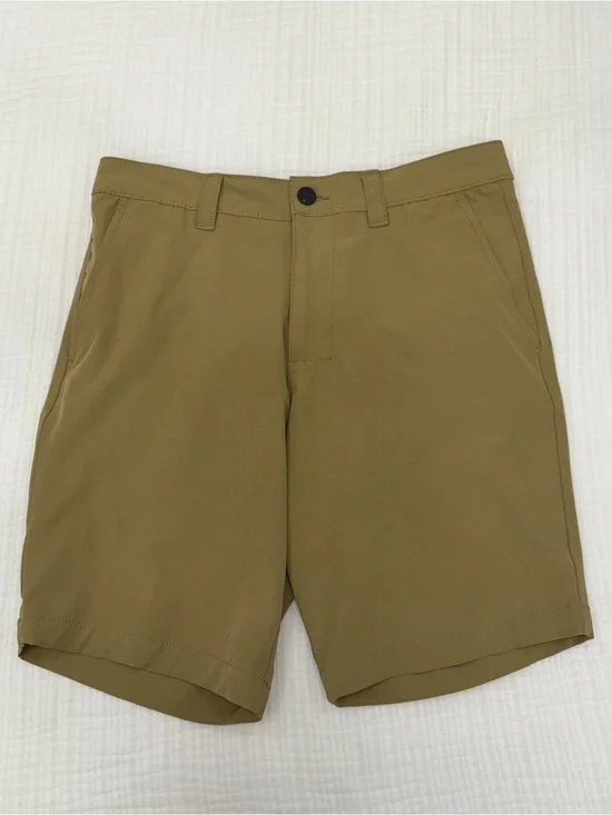 banana republic khaki performance chino shorts size 32