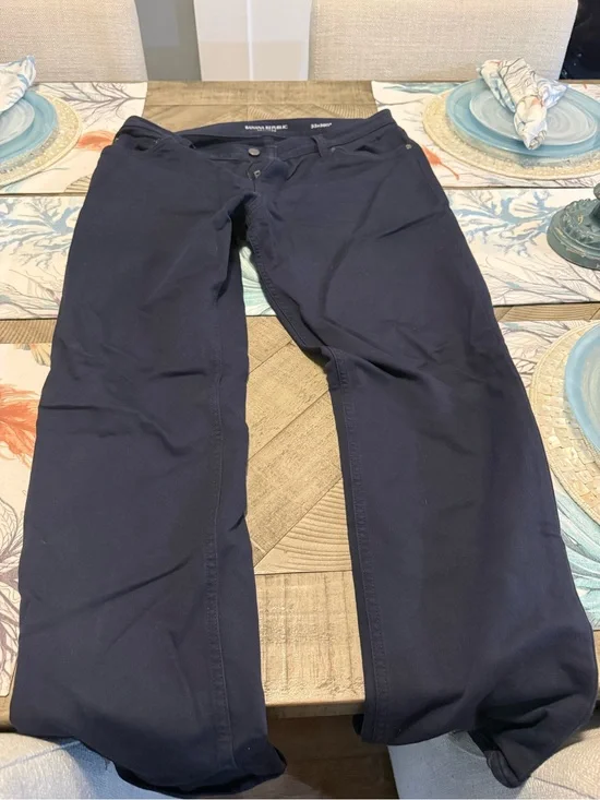 Banana Republic Traveler Navy Slim Dress Pants