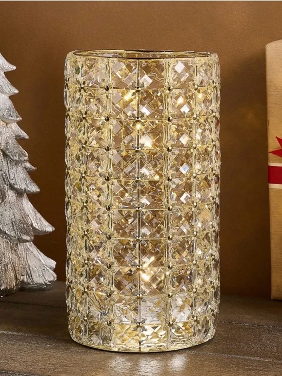 Valerie Parr Hill Gold Multi Faceted Brilliance 11” Hurricane