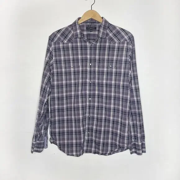BANANA REPUBLIC Plaid Button Down