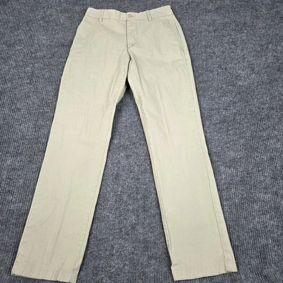 Banana Republic Gavin Chinos Mens 29x32 Khaki Tan‎ Straight Leg Cotton Pants