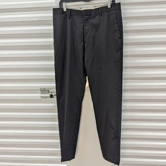 Banana Republic 34 x 34 Tailor Slim Fit Charcoal Gray Dress Pants Old Money‎