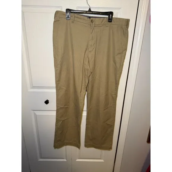 Banana Republic Boot Cut Chino Pants Men's 38x32 Khaki Cotton
