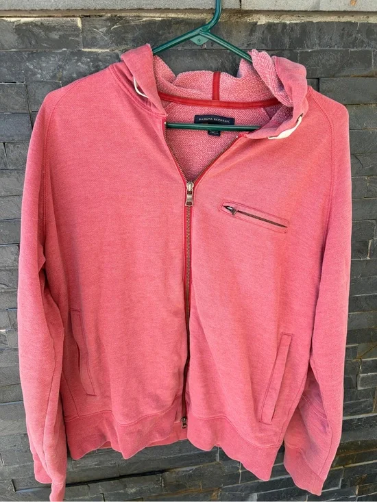 Banana Republic Coral Full-Zip Hooded Jacket