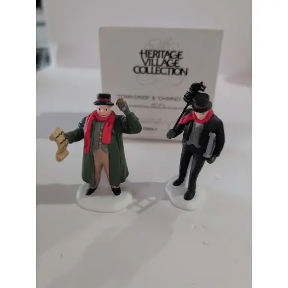 Dept 56,Heritage Village Accessories - Town Crier & Chimney‎ Sweep #5569-7