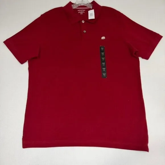 Banana Republic Cotton Pique Polo Men's Large Red Shirt NWT