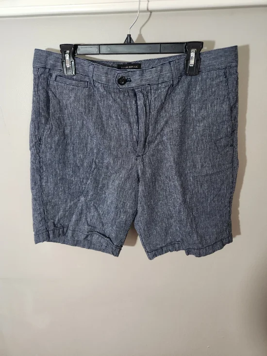 Banana Republic Men's Linen-Blend Shorts Cotton 8