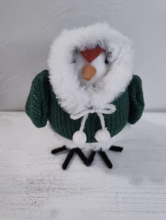 Target Wondershop 2019 Featherly Friends DAZZLE Christmas Fabric Bird Figure