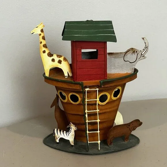 Noah's Ark Tin Ornament 6