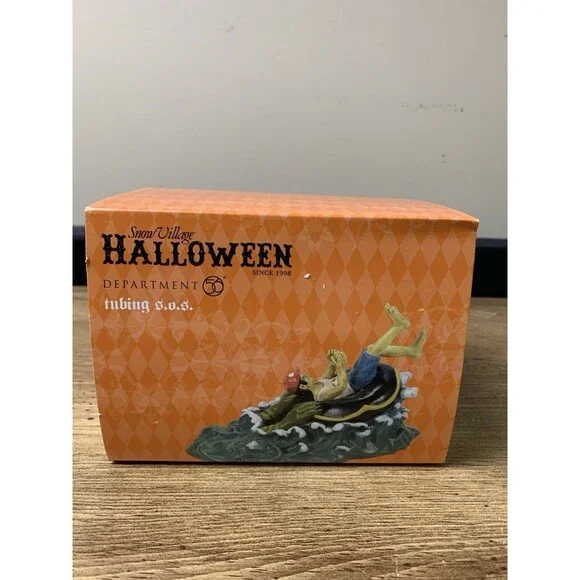 Dept 56 TUBING SOS Halloween Village 6007650 Swamp Shanty Tubing S.O.S.