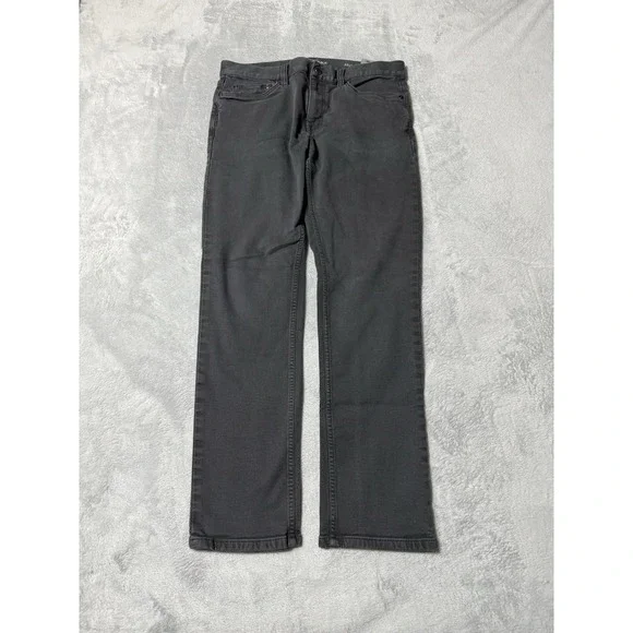 Banana Republic Traveler Jeans Mens 31x27 Gray Slim Fit Tapered Stretch