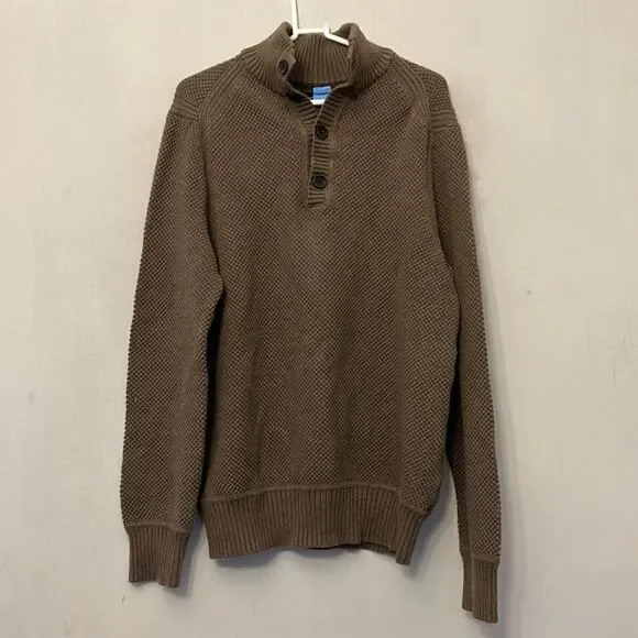 Banana Republic olive green long sleeve cotton sweater Size L