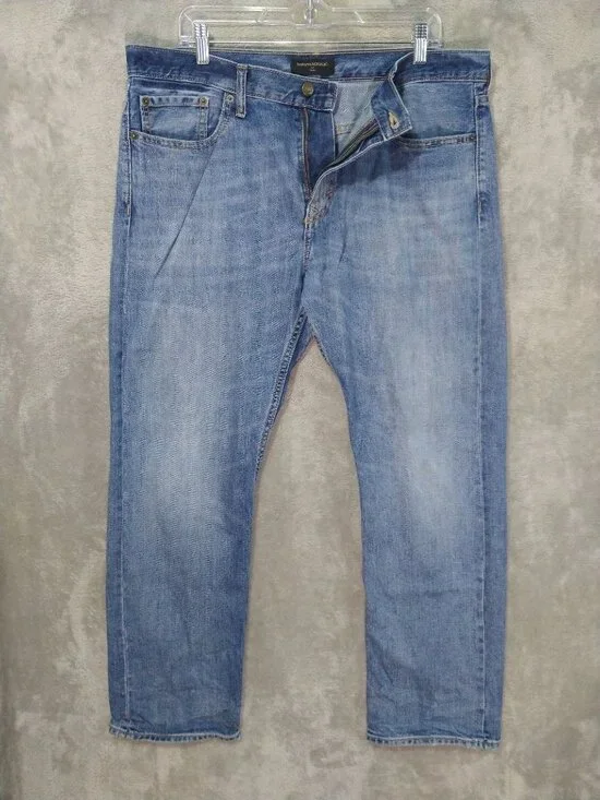 Banana Republic Jeans Mens 36x30 Blue Denim Authentic Slim Medium Wash