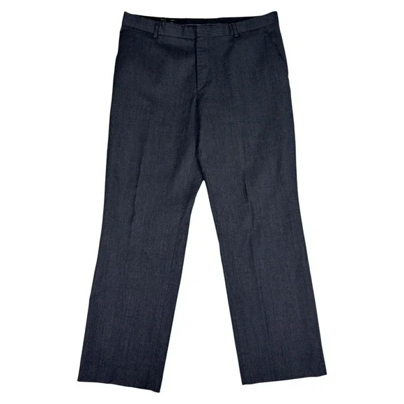 Banana Republic Dress Pants Mens 36x30 Dark Charcoal 100% Wool Tailored Fit