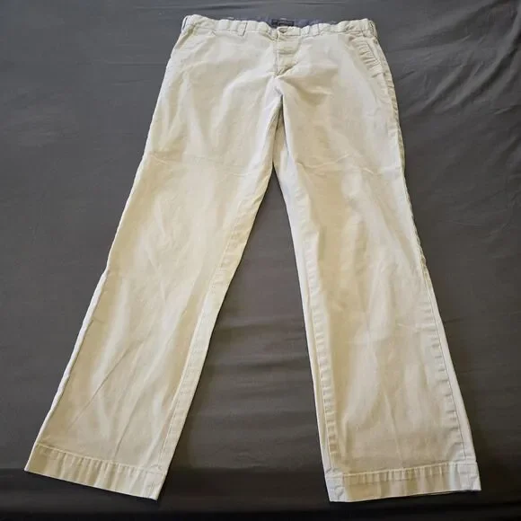 Banana Republic Emerson Chino Khaki Tan Pants 38x32 Men's