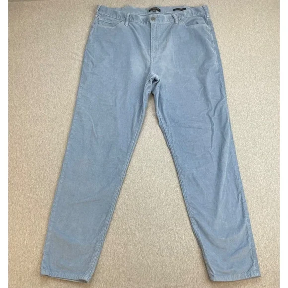 Banana Republic Pants Mens 38 x 34 Blue Cotton Blend Stretch Corduroy Traveler