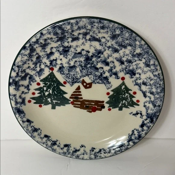 Cabin In the‎ Snow by Tienshan Salad Plate