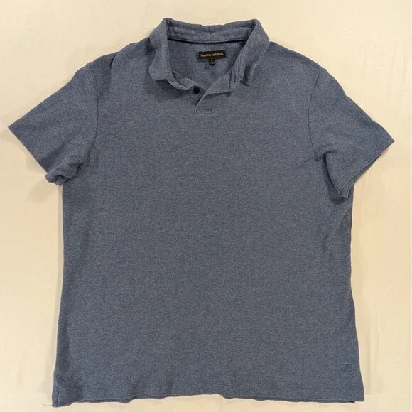 Banana Republic Men’s Polo Short Sleeve Size Large Blue
