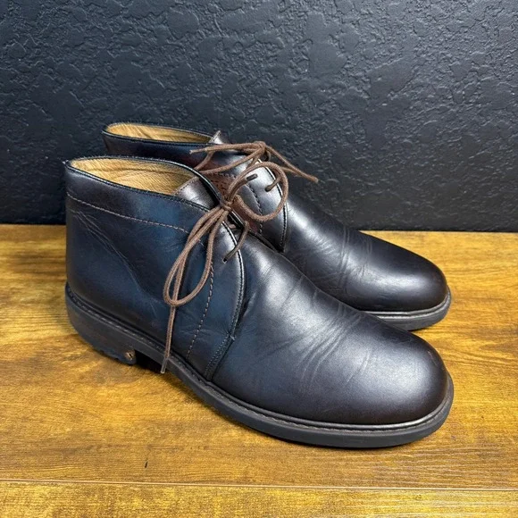 Banana Republic Leather Chukka‎ Boot Dark Brown Leather Mens Size 11 D
