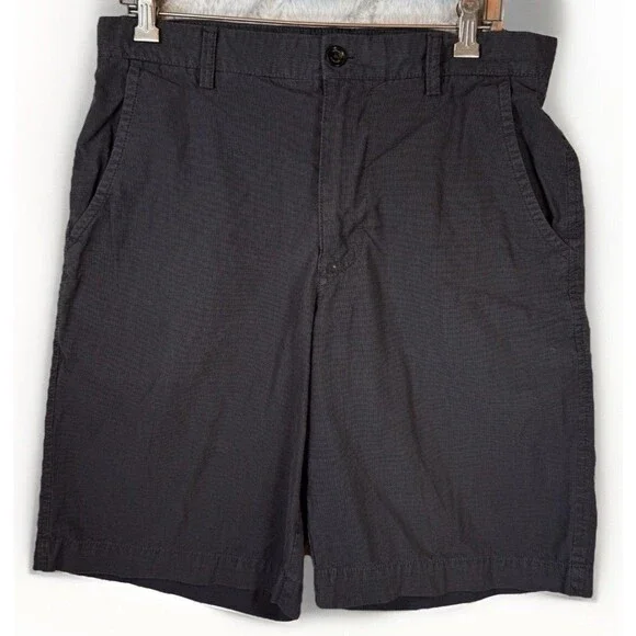 Banana Republic Shorts Mens Size 32 Chino Dark‎ Gray Lightweight 100% Cotton