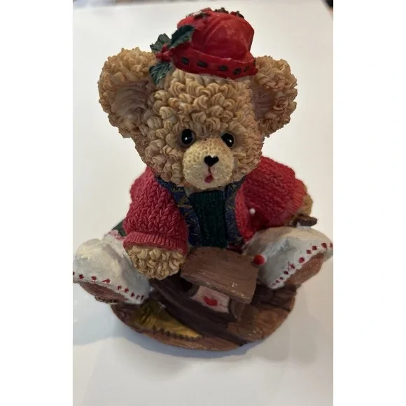 Decorative Christmas Bear Figure Table Piece