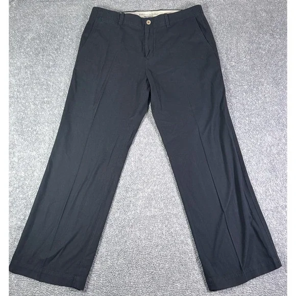 Banana Republic Mens Pants 36x30 Relaxed Fit Wide Leg Cotton Blue Flap Pockets