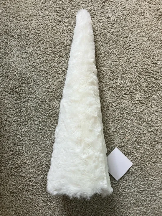 Hobby Lobby White Faux Fur Aspen Cove Cone Decor