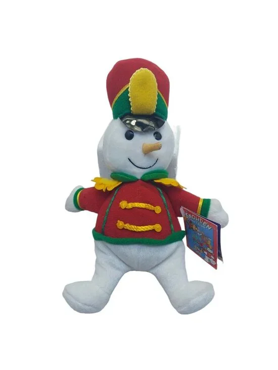 Commonwealth Snowden  Snowman Stuffed animal Marching band  1999  Plush 9